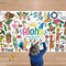 Hawaiian Giant Coloring Poster Tablecloth - Luau Day Decorations